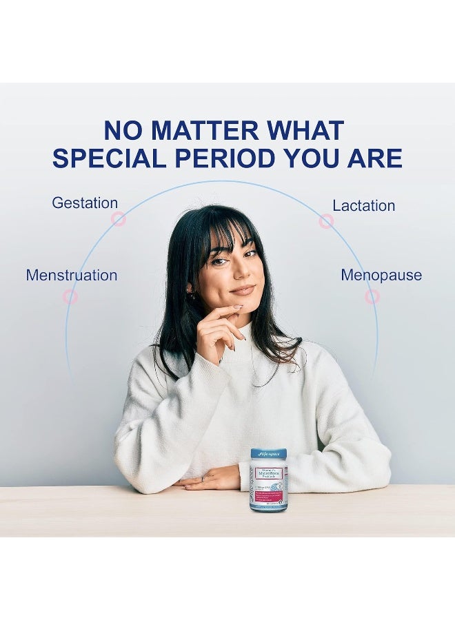 Life-Space Probiotic for Women - Supports Vaginal Health, Microflora and pH for BV and Yeast and Urinary Health - 6.3 Billion CFU - 60 Capsules - Image 5